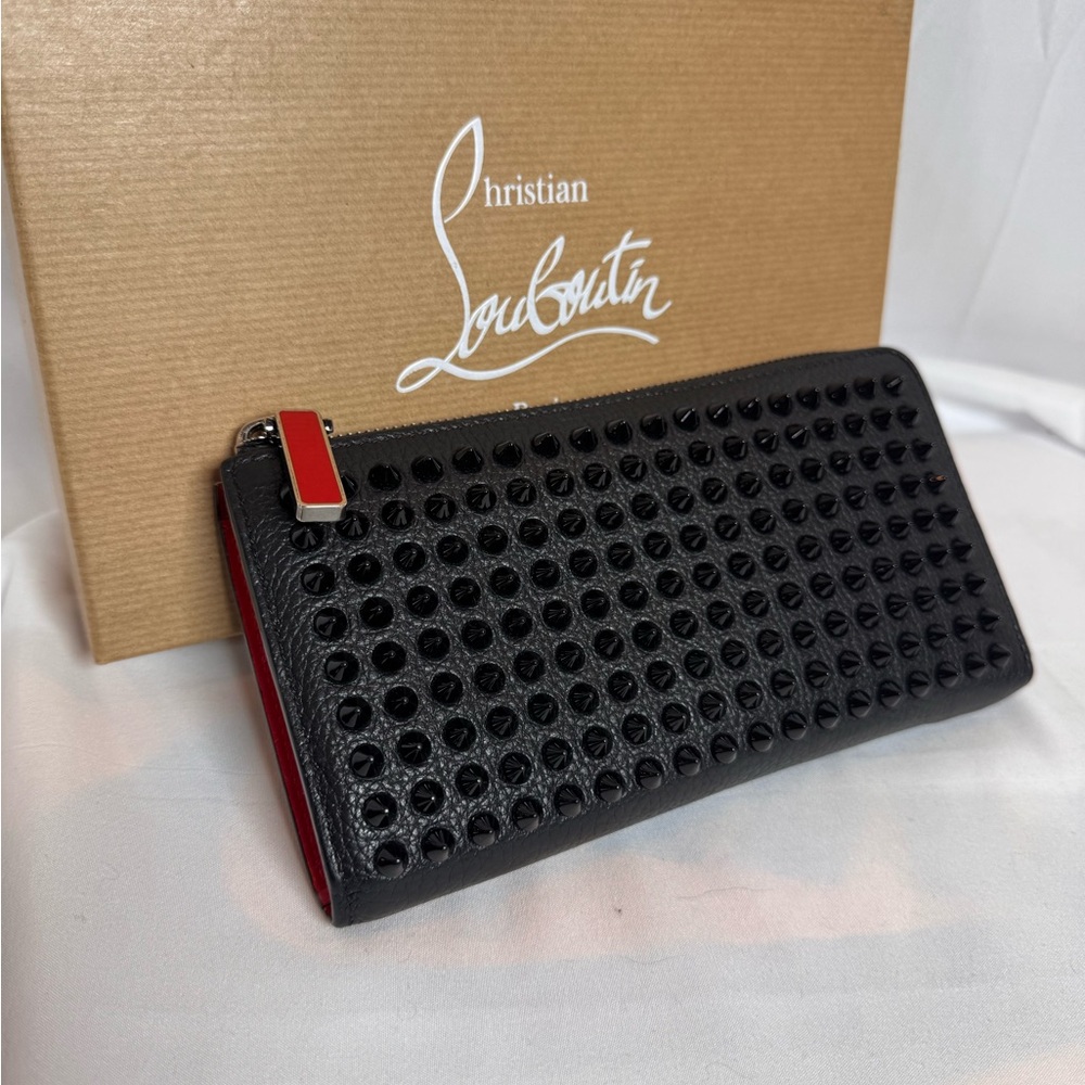 Christian Louboutin Black Studded Wallet